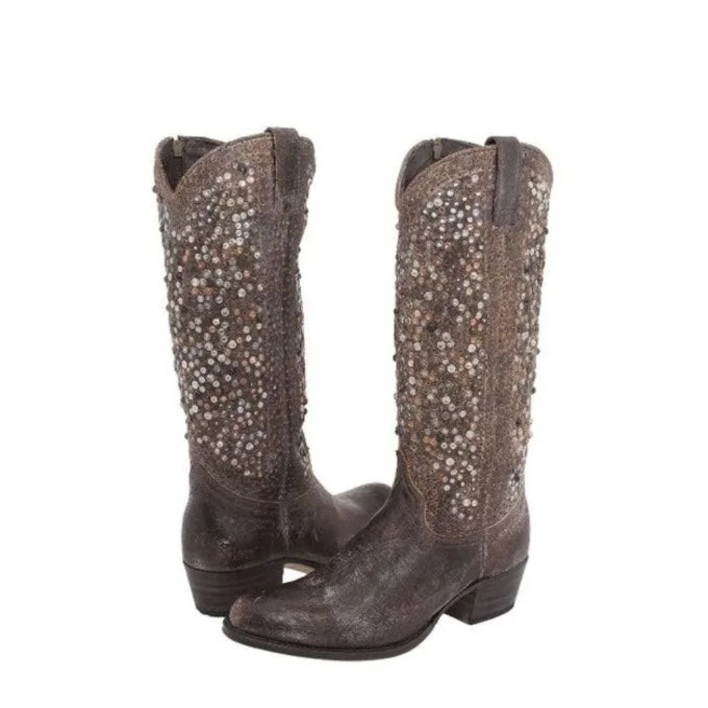 FRYE Women's Deborah Studded Tall Western Boot